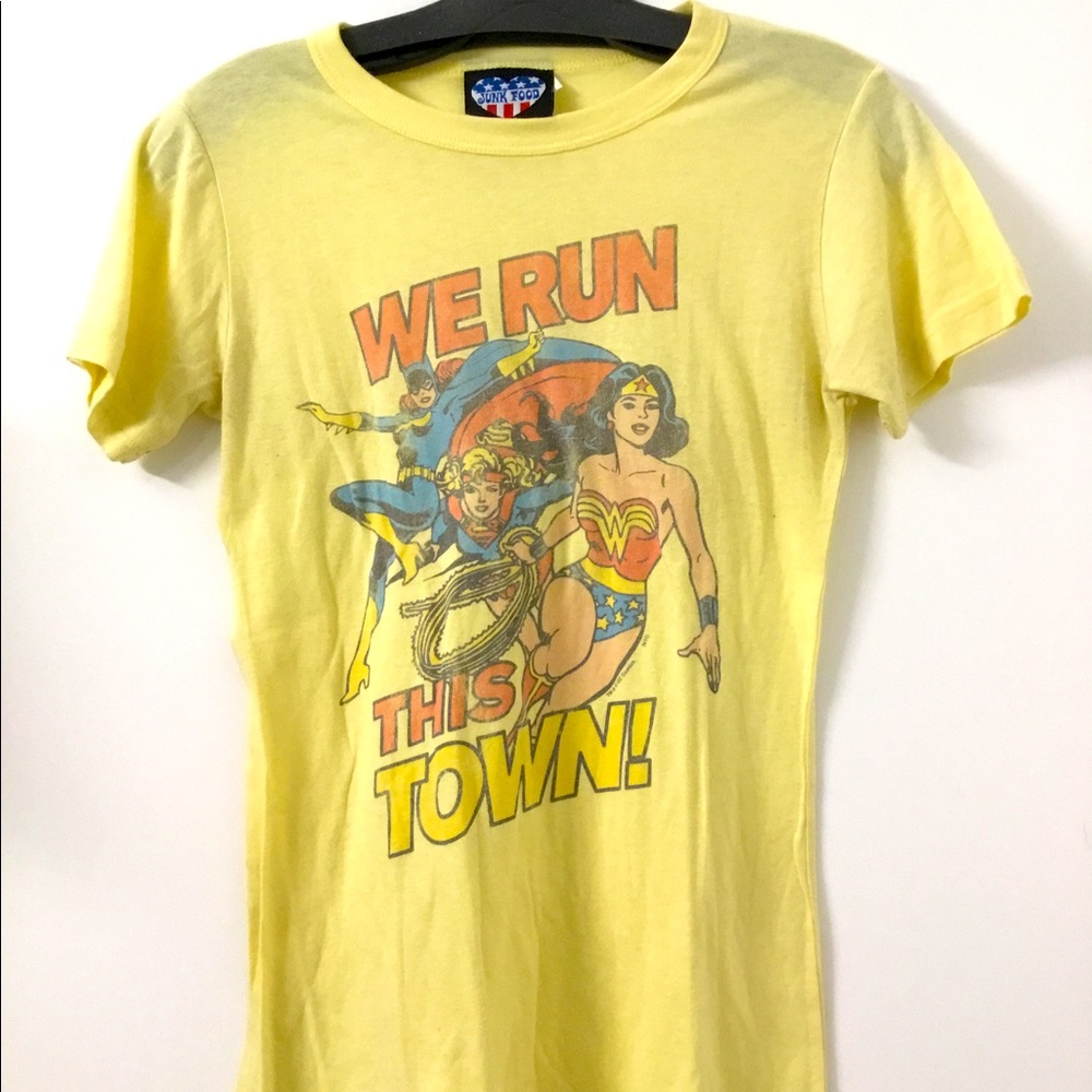 Junk Food female superhero tee